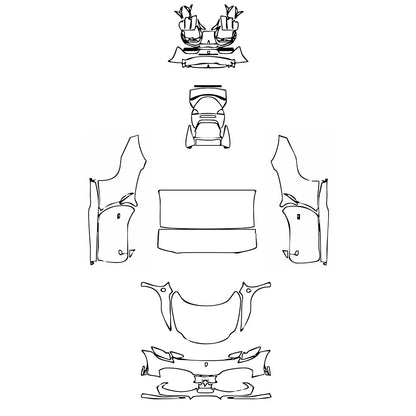 Pre-Cut PPF Ferrari 296 GTS 2023 - PPF-Kits