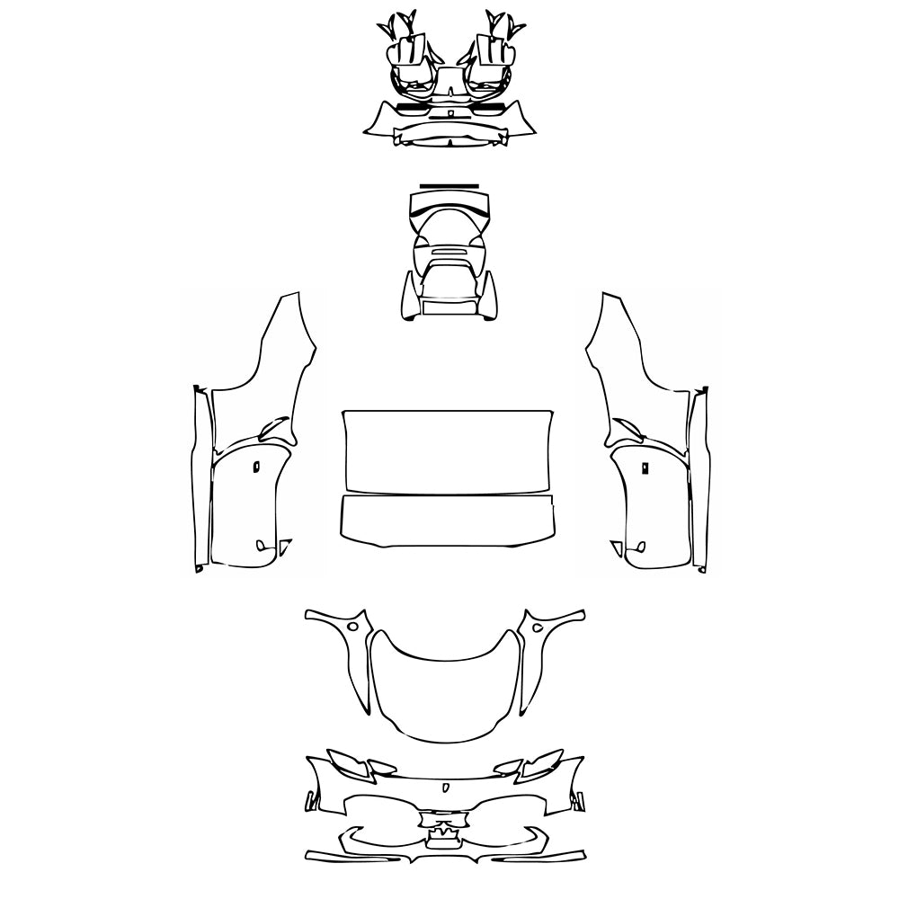 Pre-Cut PPF Ferrari 296 GTS 2024 - PPF-Kits