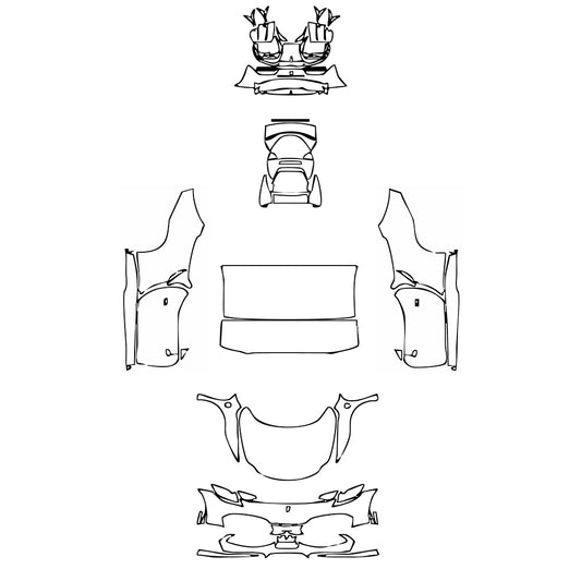 Pre-Cut PPF Ferrari 296 GTS 2024 - PPF-Kits