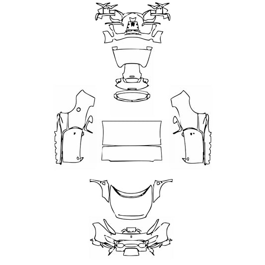 Pre-Cut PPF Ferrari 488 Pista Spider 2019 - PPF-Kits