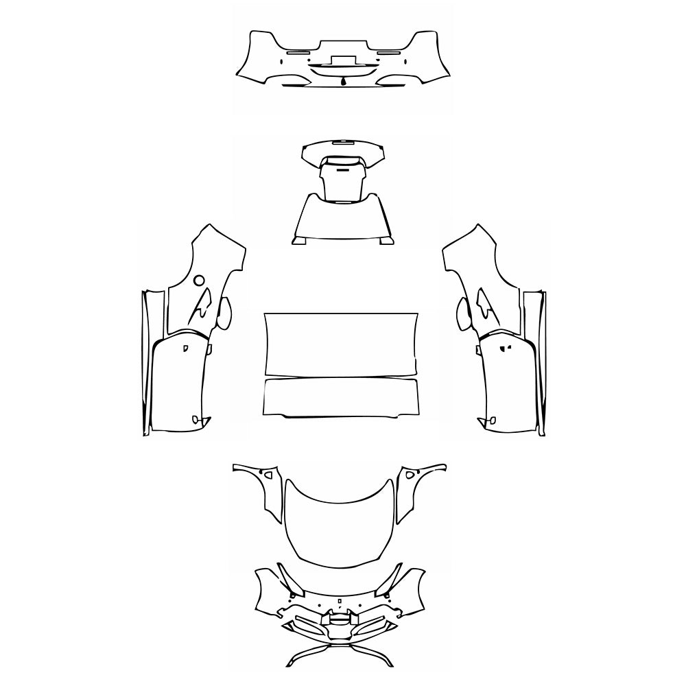 Pre-Cut PPF Ferrari 488 Spider 2019 - PPF-Kits