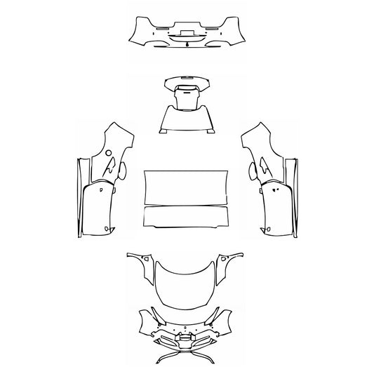 Pre-Cut PPF Ferrari 488 Spider 2019 - PPF-Kits
