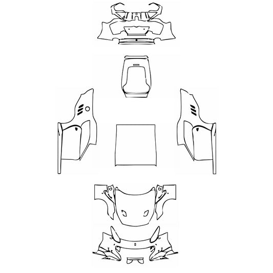 Pre-Cut PPF Ferrari F12 F12tdf 2019 - PPF-Kits