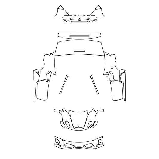 Pre-Cut PPF Ferrari F430 F430 Scuderia Coupe 2008 - PPF-Kits