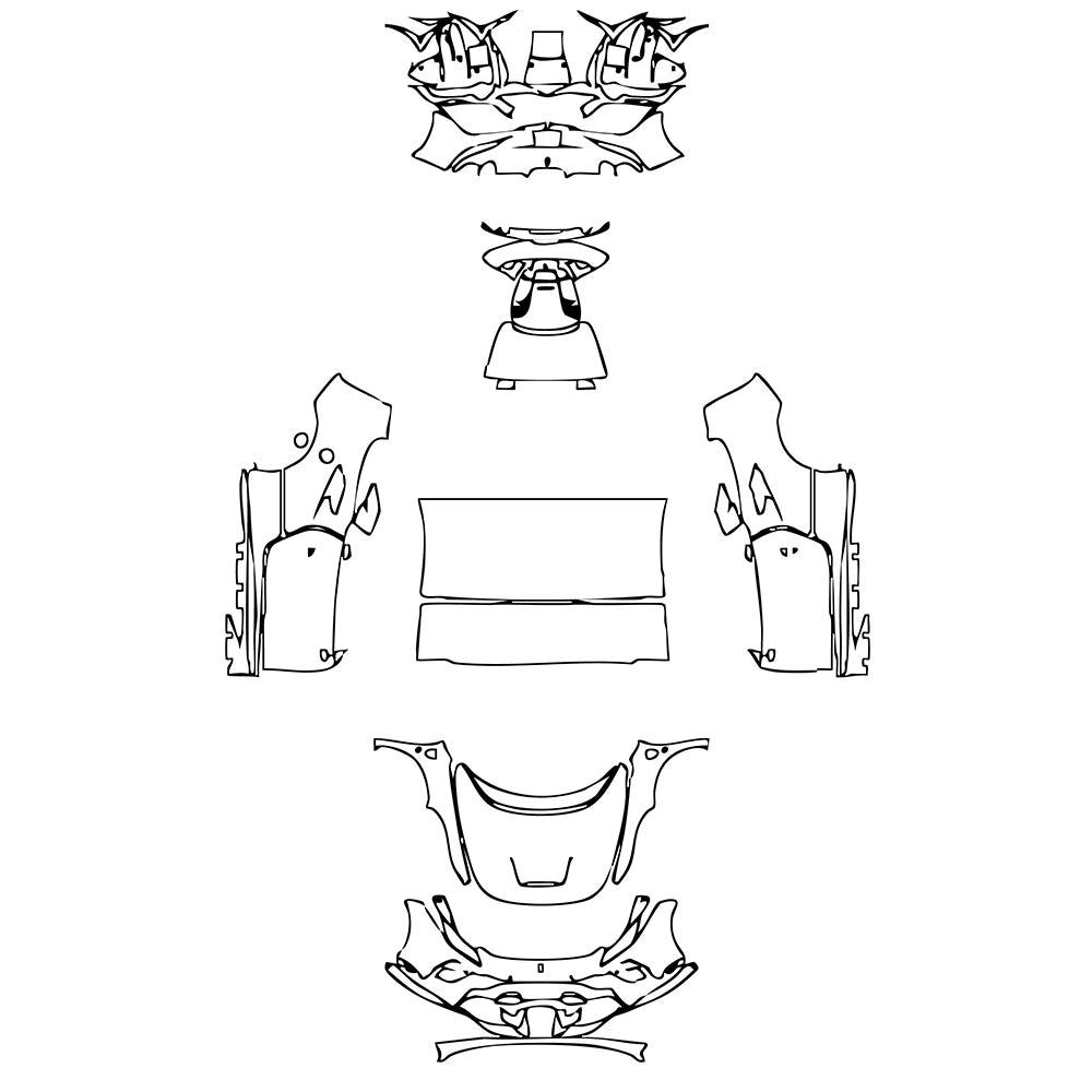 Pre-Cut PPF Ferrari F8 Spider 2023 - PPF-Kits