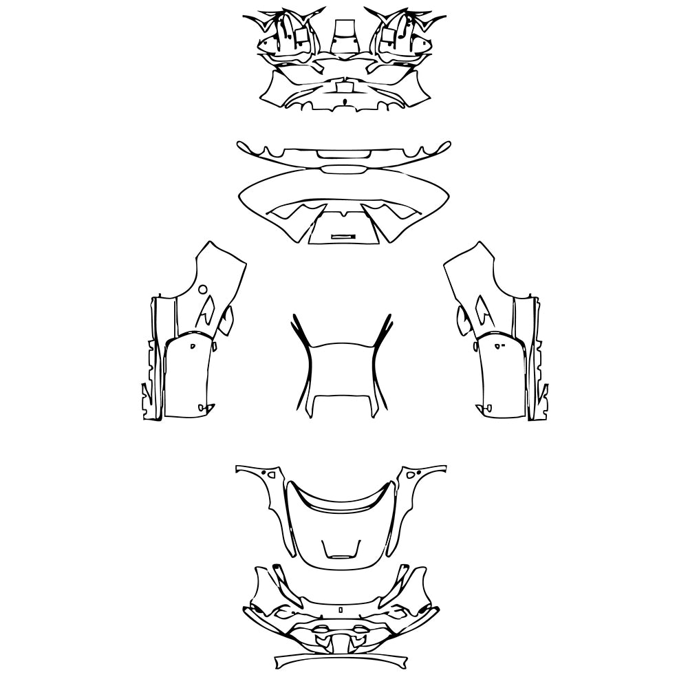 Pre-Cut PPF Ferrari F8 Tributo 2021 - PPF-Kits