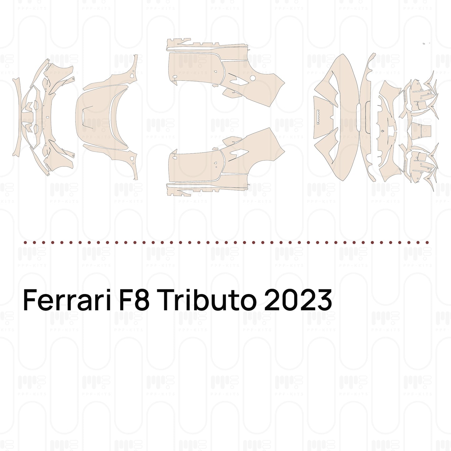 Pre-Cut PPF Ferrari F8 Tributo 2023