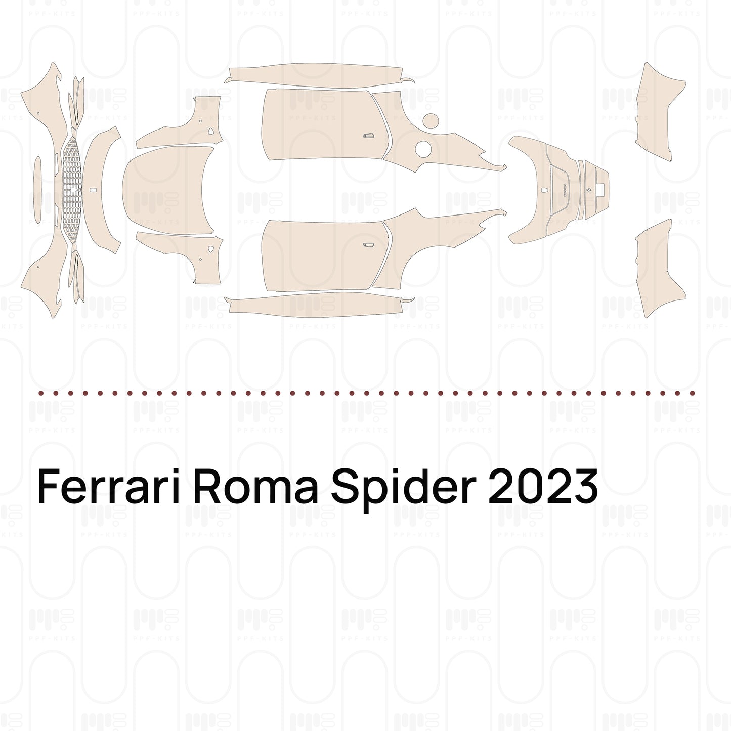 Pre-Cut PPF Ferrari Roma Spider 2023