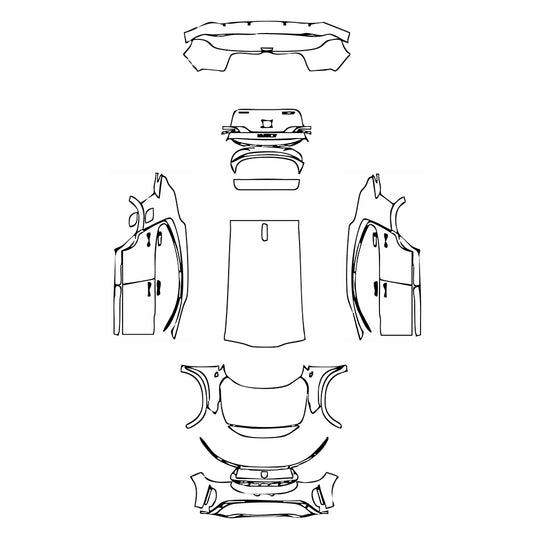 Pre-Cut PPF Fiat Fastback Abarth 2023 - PPF-Kits