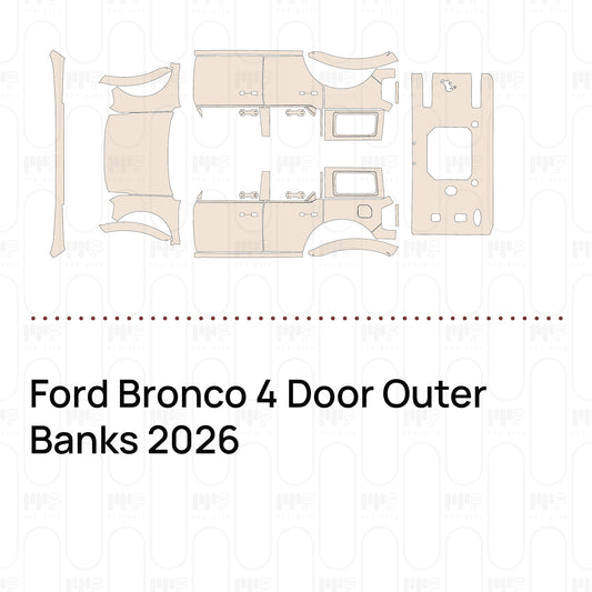 Pre-Cut PPF Ford Bronco 4 Door Outer Banks 2026