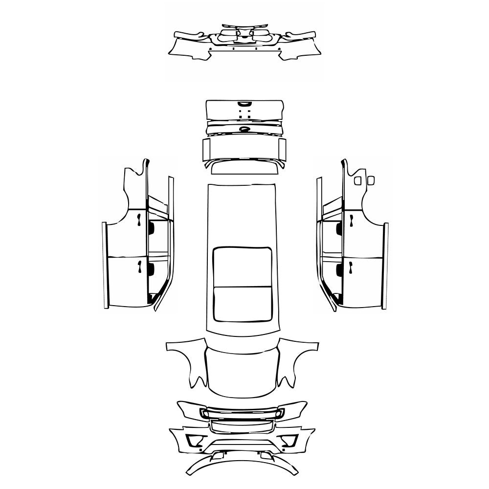 Pre-Cut PPF Ford Expedition Standard Wheelbase King Ranch 2021 - PPF-Kits