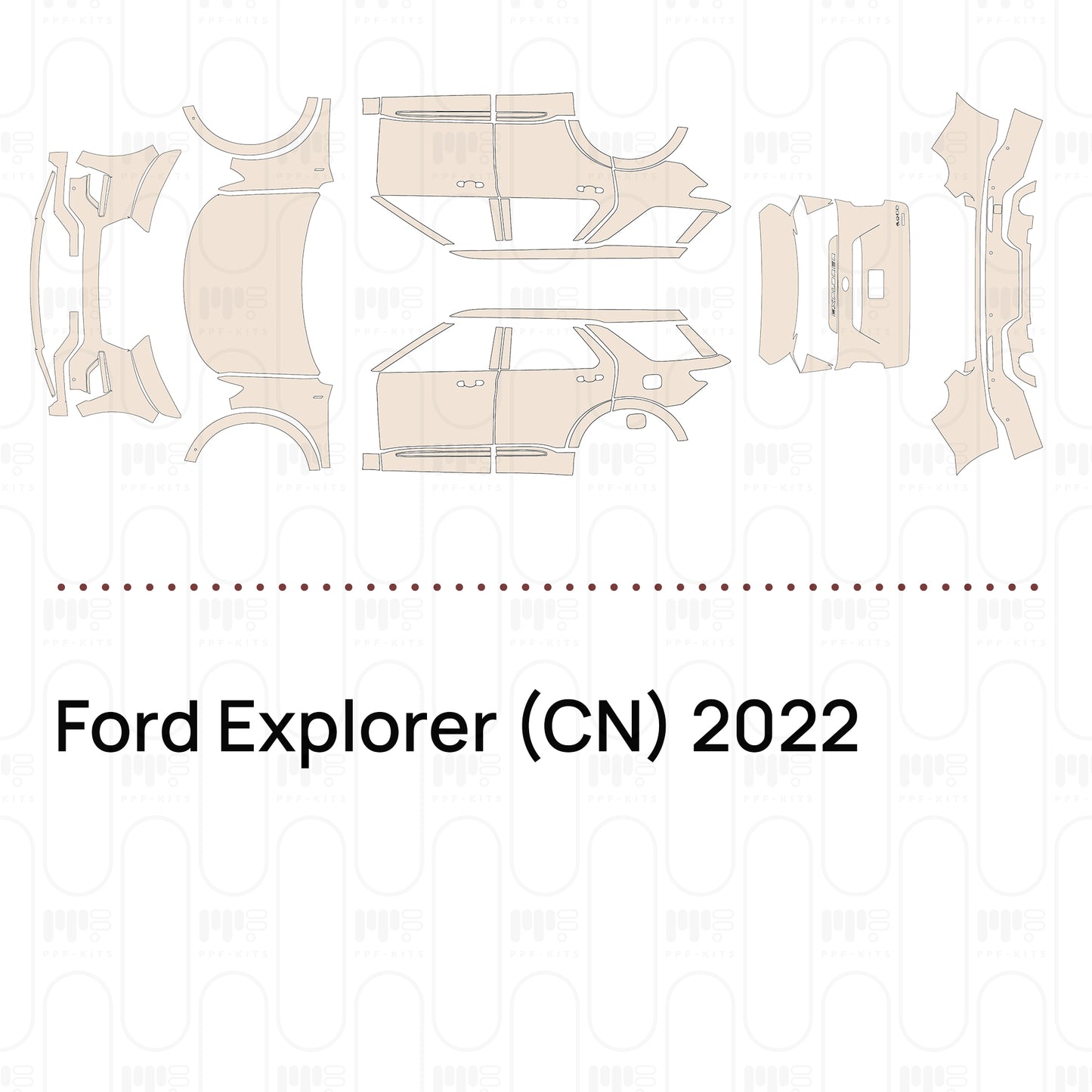 Pre-Cut PPF Ford Explorer (CN) 2022