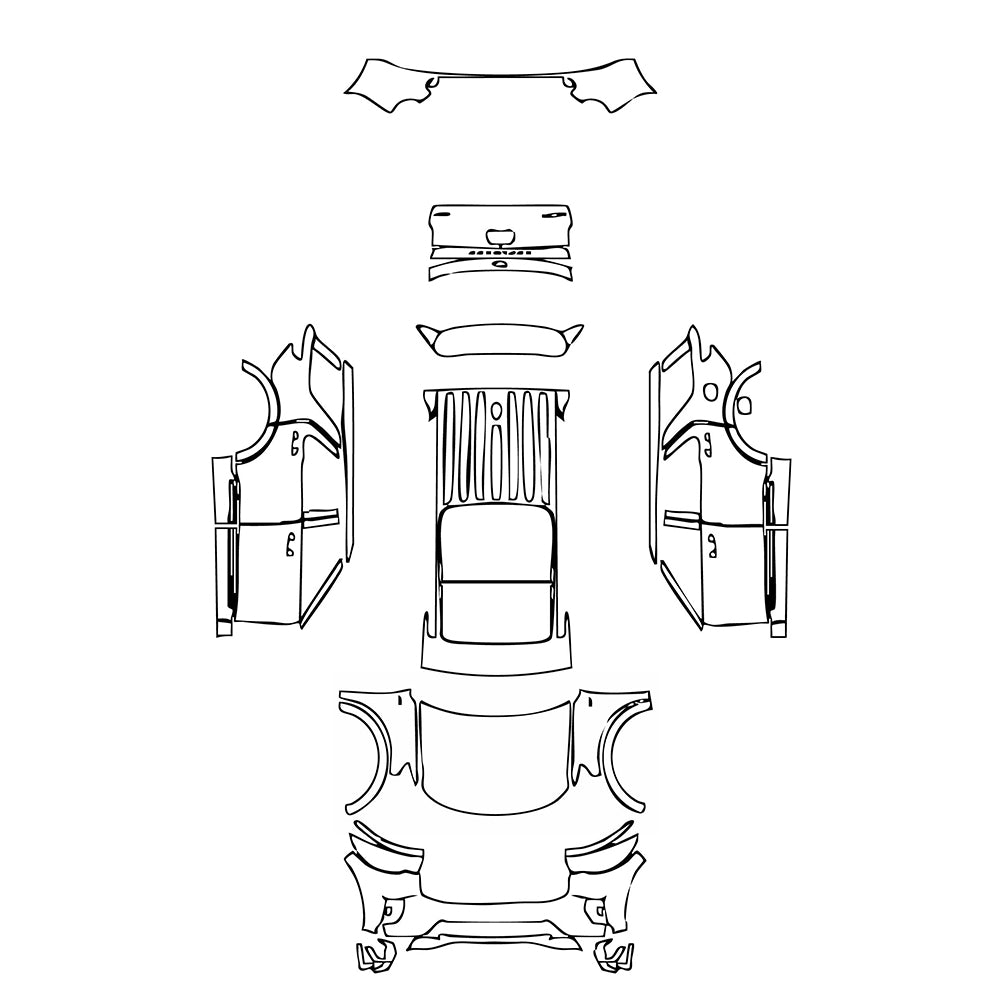 Pre-Cut PPF Ford Explorer (US) Active 2025 - PPF-Kits