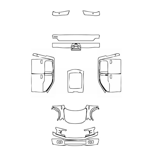 Pre-Cut PPF Ford F-150 Limited SuperCrew 2018 - PPF-Kits