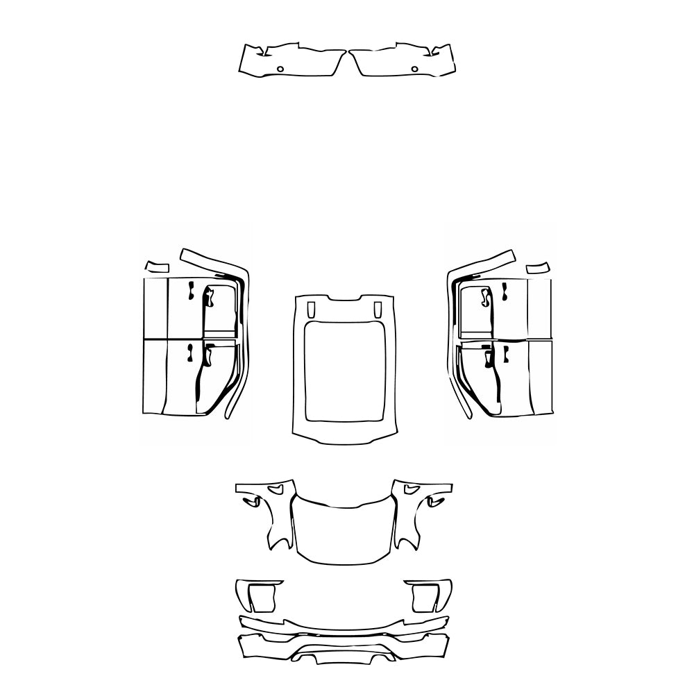 Pre-Cut PPF Ford F-150 SuperCrew Lariat 2022 - PPF-Kits