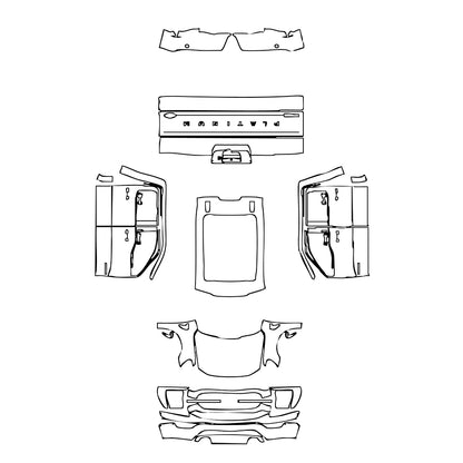 Pre-Cut PPF Ford F-150 SuperCrew Platinum 2021 - PPF-Kits