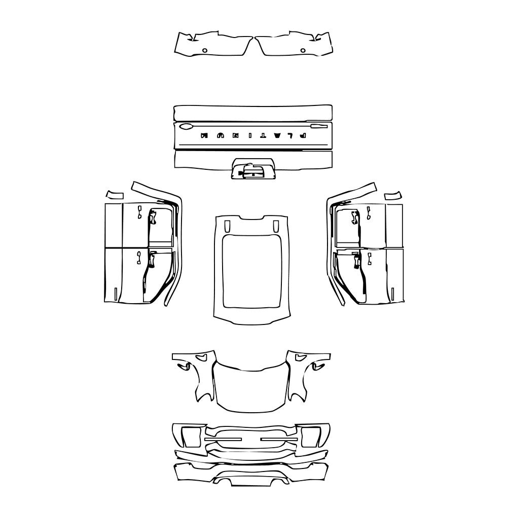 Pre-Cut PPF Ford F-150 SuperCrew Platinum 2022 - PPF-Kits