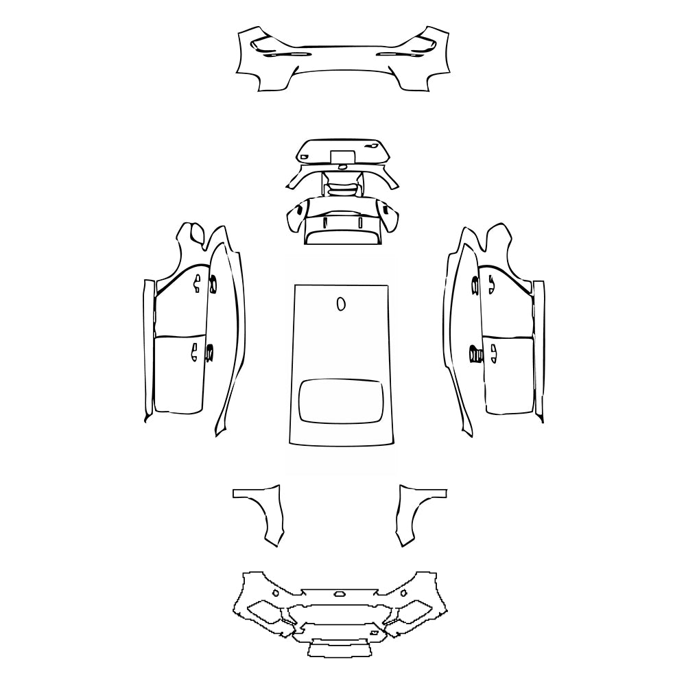 Pre-Cut PPF Ford Focus Hacthback RS 2016 - PPF-Kits