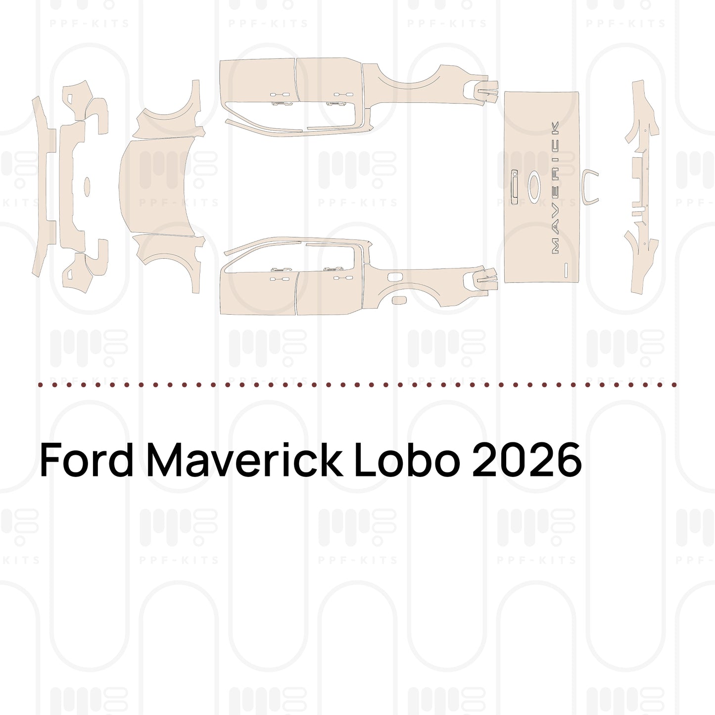 Pre-Cut PPF Ford Maverick Lobo 2026