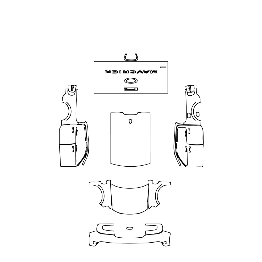 Pre-Cut PPF Ford Maverick XLT 2023 - PPF-Kits