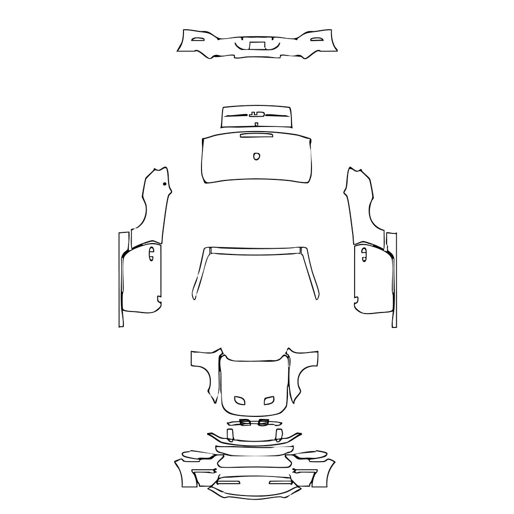Pre-Cut PPF Ford Mustang Convertible GT 2019 - PPF-Kits