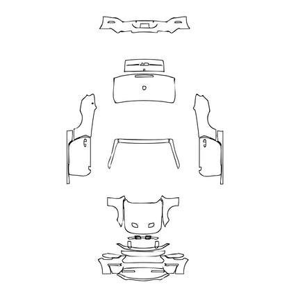 Pre-Cut PPF Ford Mustang Convertible GT 2019 - PPF-Kits