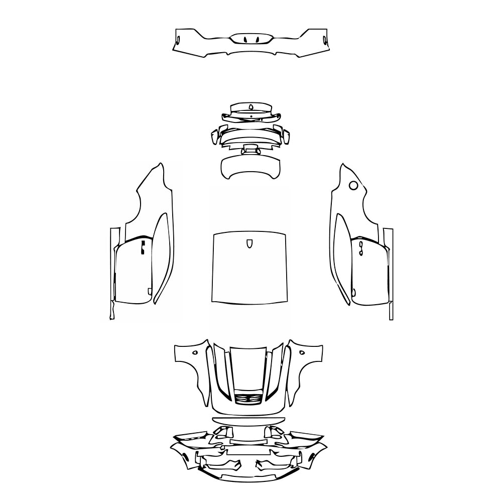 Pre-Cut PPF Ford Mustang Fastback Dark Horse 2024 - PPF-Kits