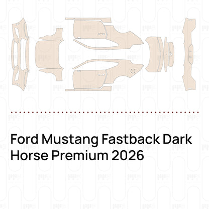 Pre-Cut PPF Ford Mustang Fastback Dark Horse Premium 2026