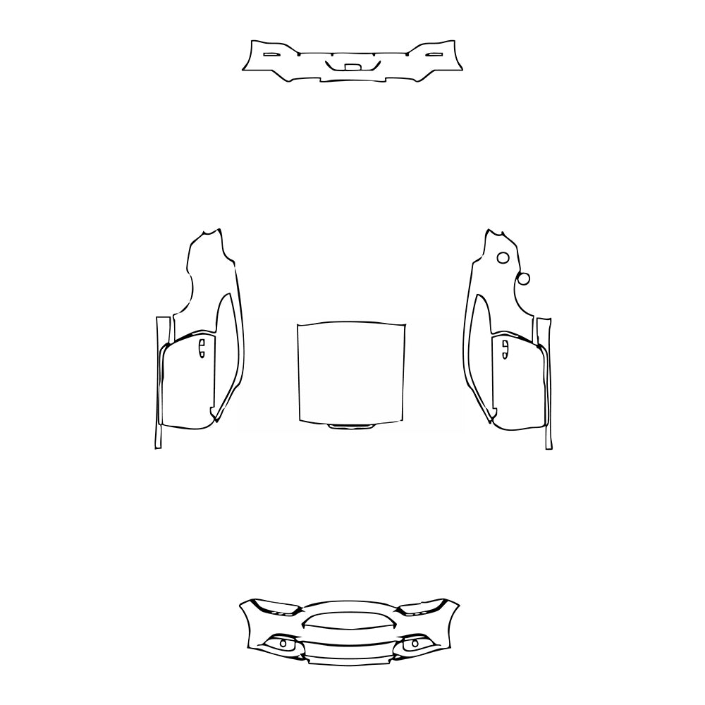Pre-Cut PPF Ford Mustang Fastback EcoBoost 2016 - PPF-Kits