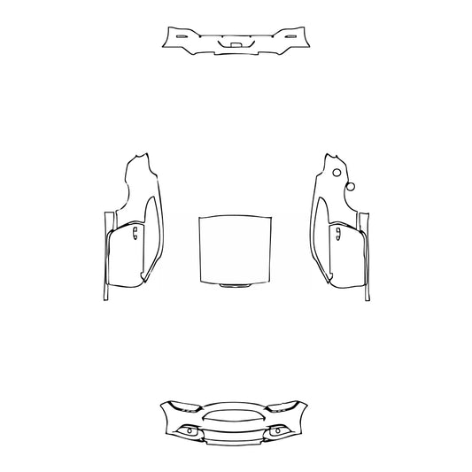 Pre-Cut PPF Ford Mustang Fastback EcoBoost 2016 - PPF-Kits