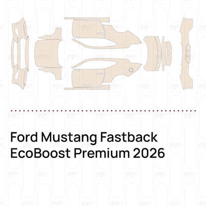 Pre-Cut PPF Ford Mustang Fastback EcoBoost Premium 2026