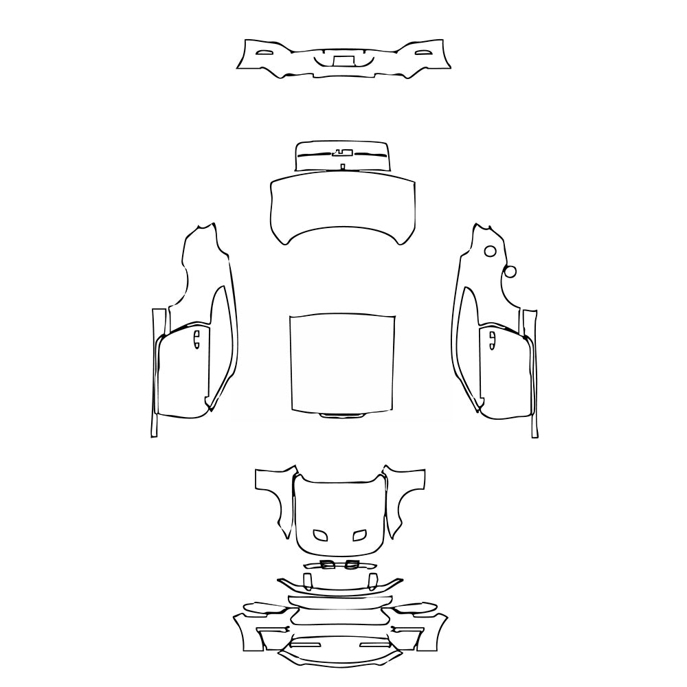 Pre-Cut PPF Ford Mustang Fastback GT 2021 - PPF-Kits