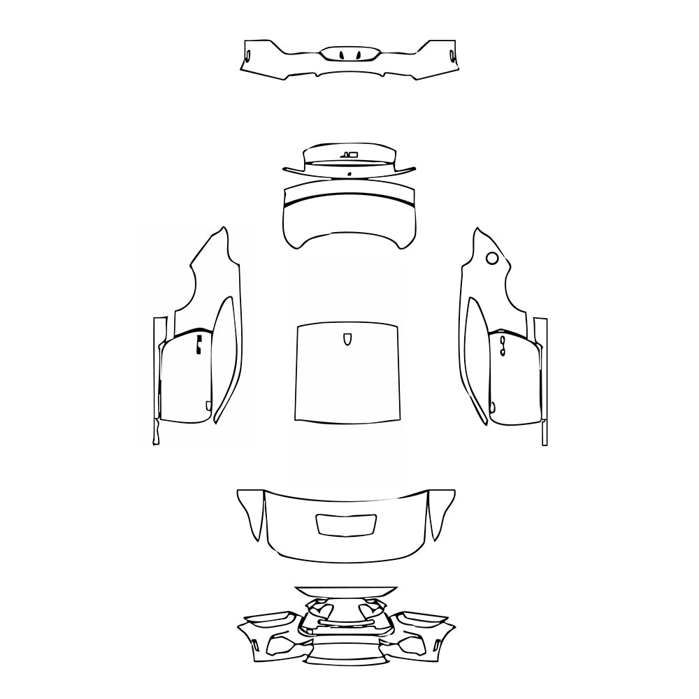 Pre-Cut PPF Ford Mustang Fastback GT 2024 - PPF-Kits