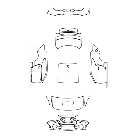 Pre-Cut PPF Ford Mustang Fastback GT Premium 2025 - PPF-Kits