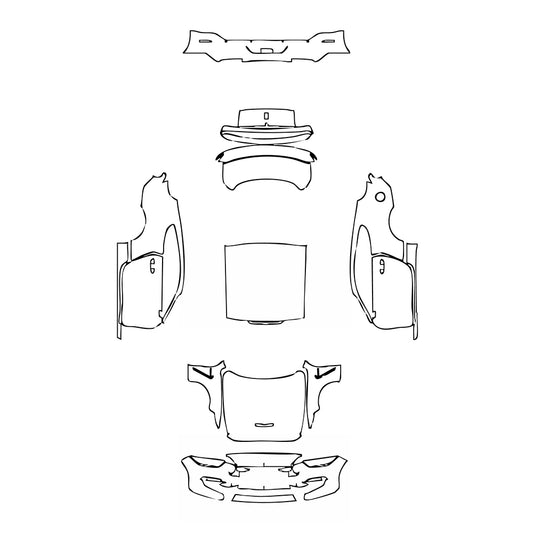 Pre-Cut PPF Ford Mustang Fastback Shelby GT350 2018 - PPF-Kits