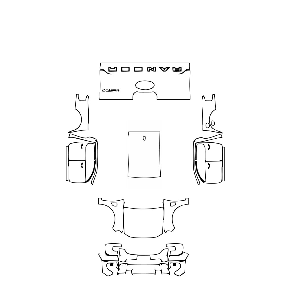 Pre-Cut PPF Ford Ranger (BR) Limited 2024 - PPF-Kits