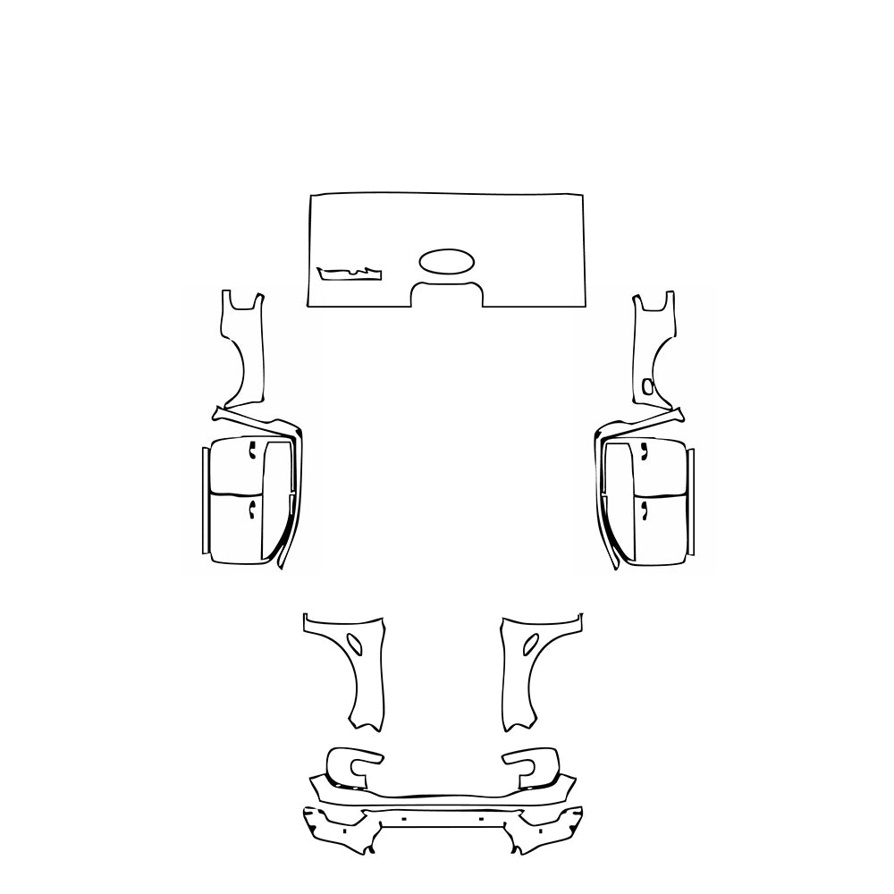 Passgenaue Lackschutzfolien PPF Ford Ranger (EU) Raptor 2025