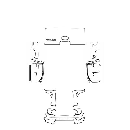 Passgenaue Lackschutzfolien PPF Ford Ranger (EU) Raptor 2025
