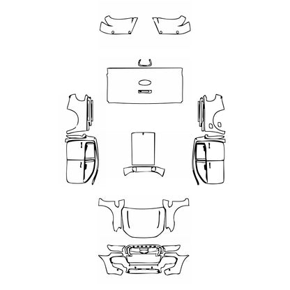 Pre-Cut PPF Ford Ranger (EU) Wildtrak 2017 - PPF-Kits