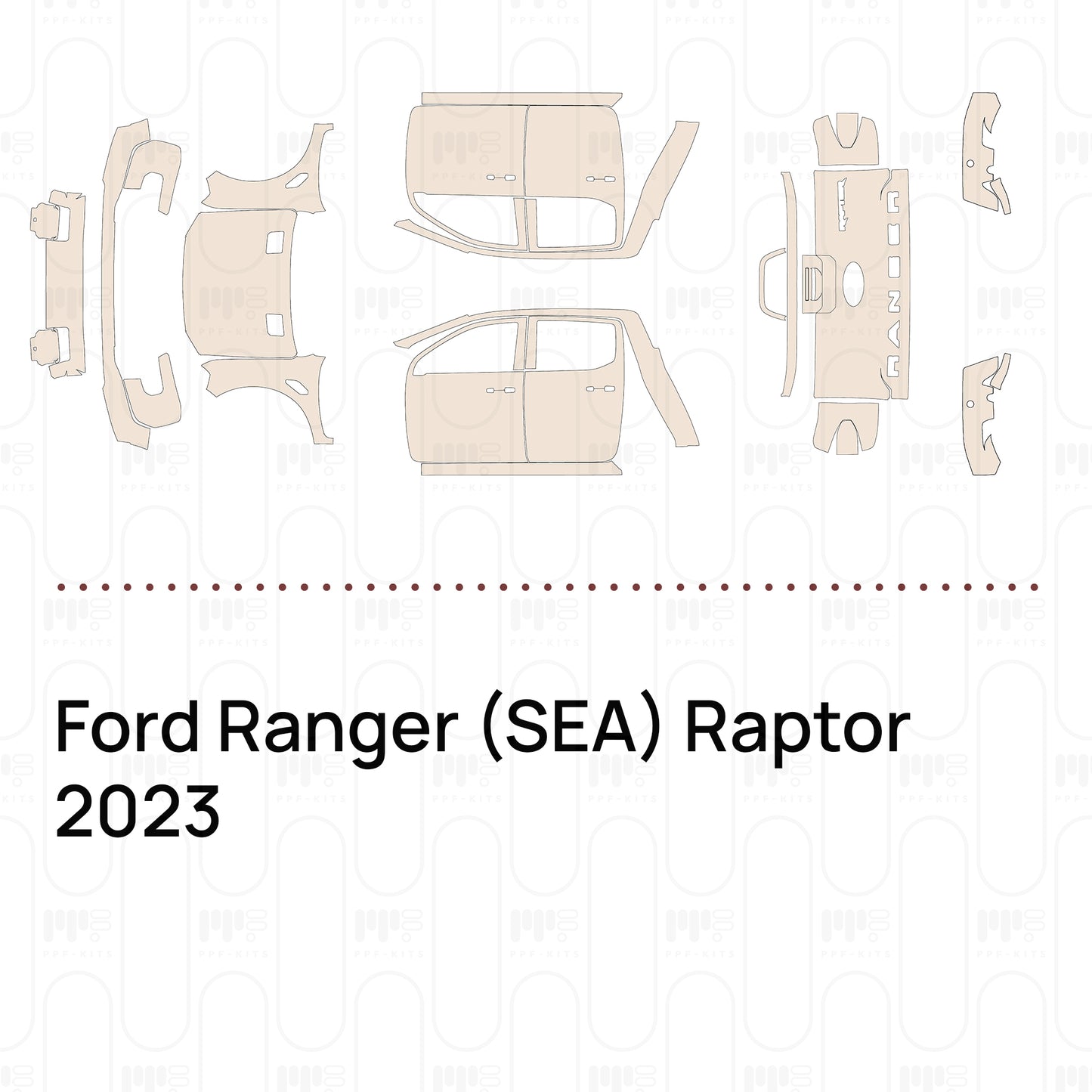Pre-Cut PPF Ford Ranger (SEA) Raptor 2023
