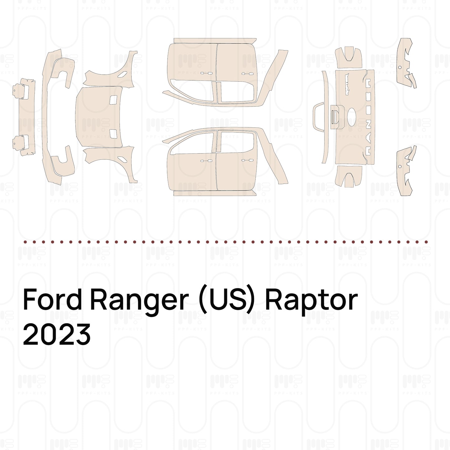 Pre-Cut PPF Ford Ranger (US) Raptor 2023