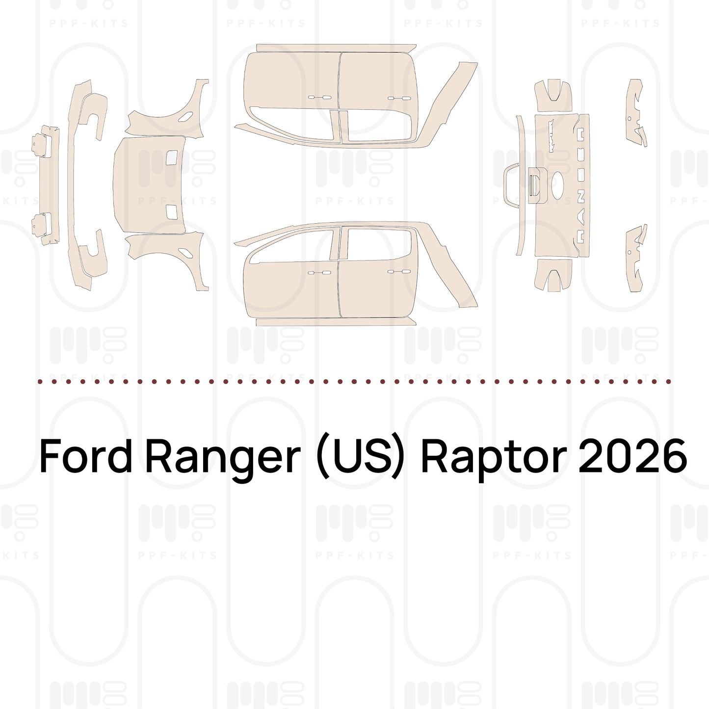 Pre-Cut PPF Ford Ranger (US) Raptor 2026