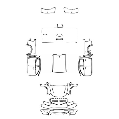 Pre-Cut PPF Ford Ranger (US) XLT SUPERCREW 2022 - PPF-Kits