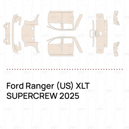 Pre-Cut PPF Ford Ranger (US) XLT SUPERCREW 2025