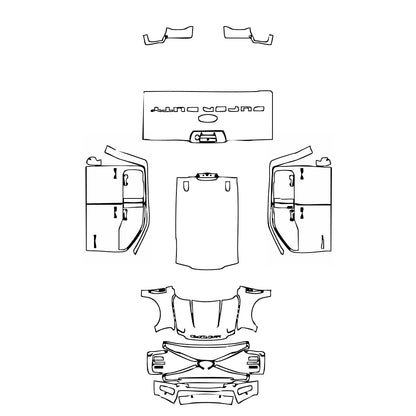 Pre-Cut PPF Ford Super Duty F-250 Crew Cab Lariat 2023 - PPF-Kits
