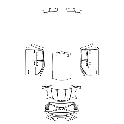 Pre-Cut PPF Ford Super Duty F-250 Crew Cab Limited 2024 - PPF-Kits