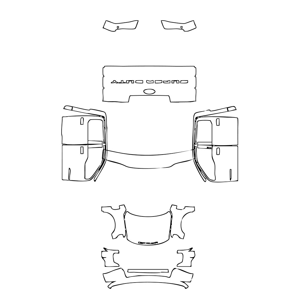 Pre-Cut PPF Ford Super Duty F-250 Crew Cab XLT 2022 - PPF-Kits