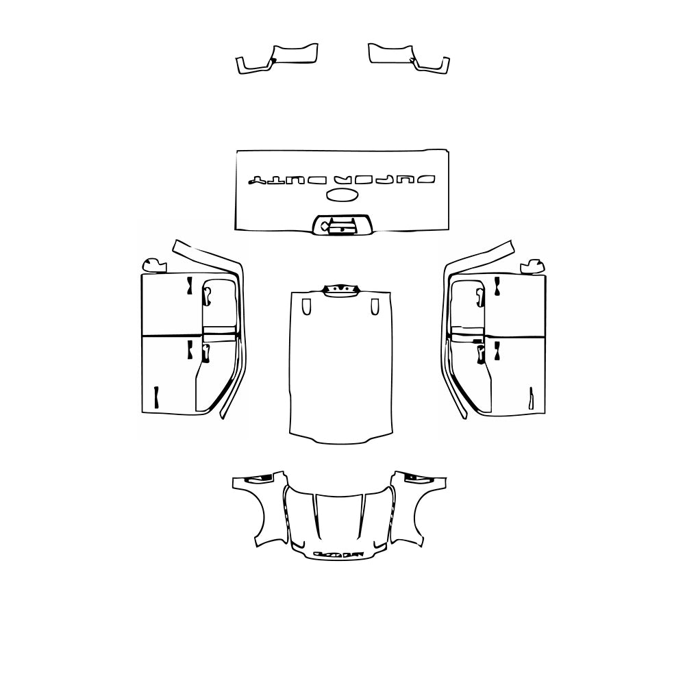 Pre-Cut PPF Ford Super Duty F-250 Crew Cab XLT 2023 - PPF-Kits