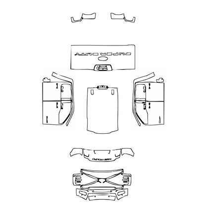 Pre-Cut PPF Ford Super Duty F-350 Crew Cab Lariat 2023 - PPF-Kits