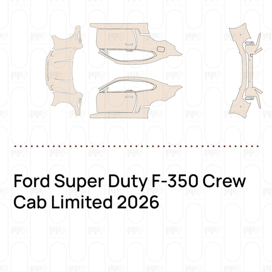 Pre-Cut PPF Ford Super Duty F-350 Crew Cab Limited 2026